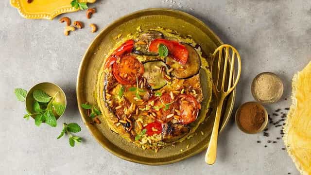 Photo of مقلوبة باذنجان باللحم