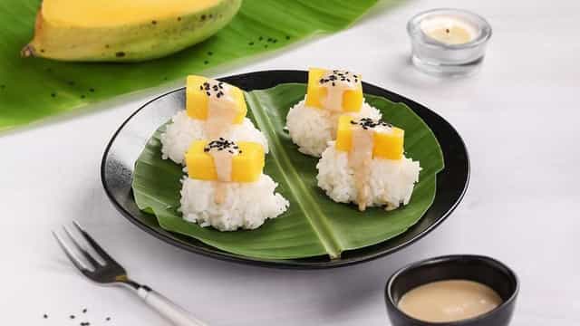 Photo of الأرز الحلو مع المانجا